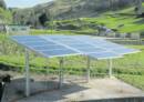 En la comunidad de Casaiche.Los paneles solares, 120 en total, tienen una vida útil de 30 años.